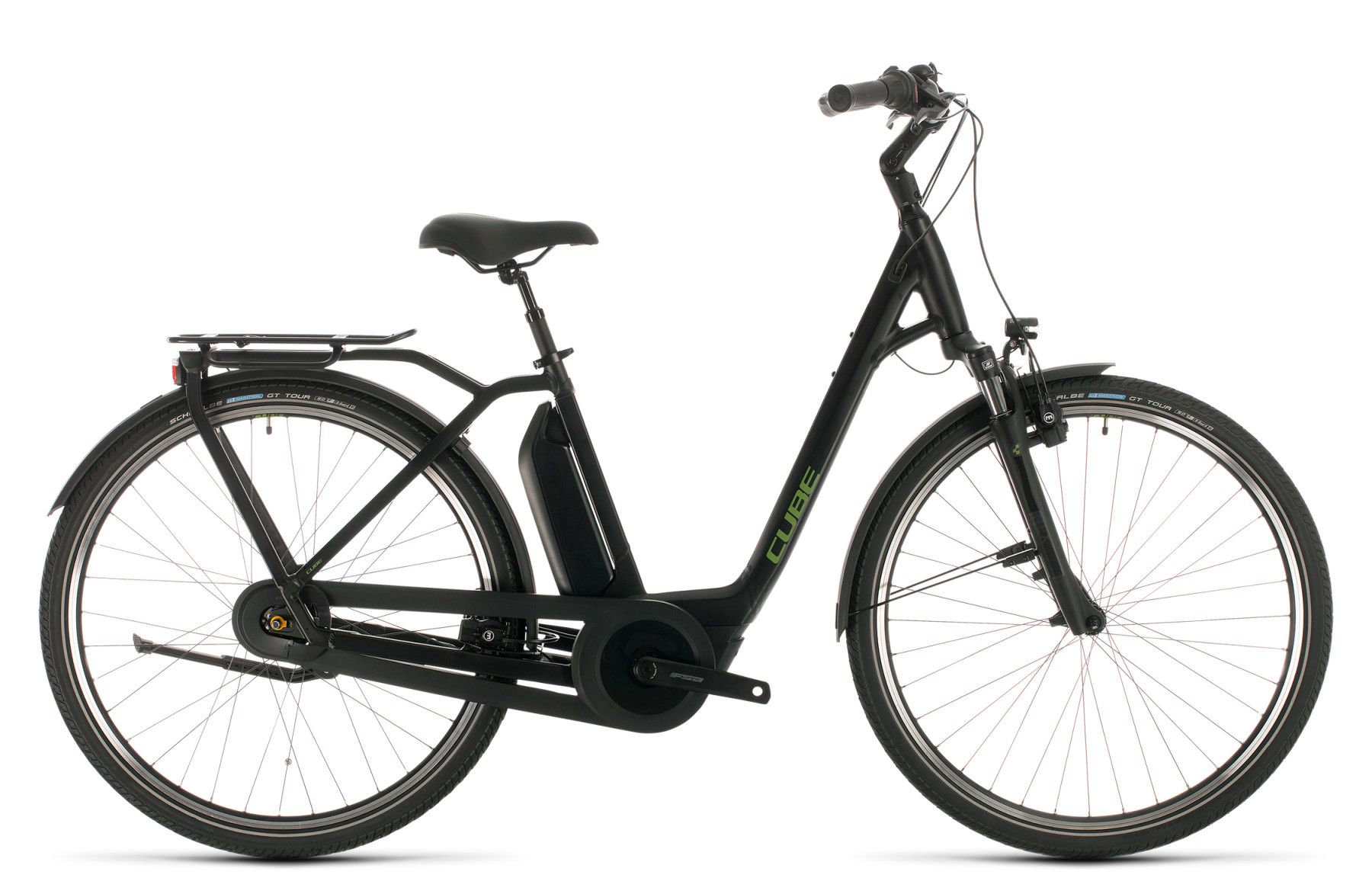 Cube Town Hybrid Pro 500 Damen black´n´green - Fahrrad Online Shop