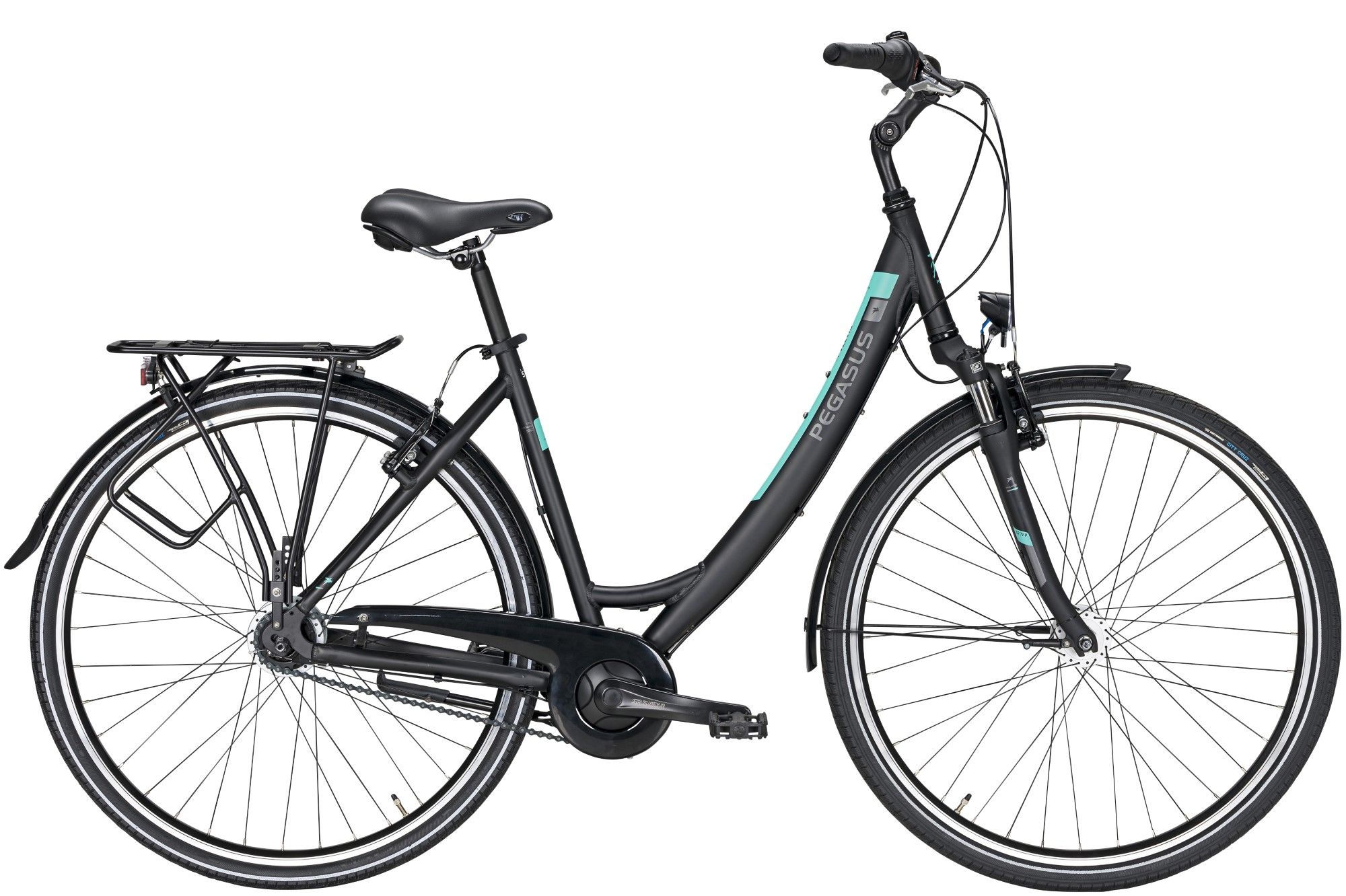 Pegasus Piazza 8 Damen black matt/blue green matt - Fahrrad Online Shop