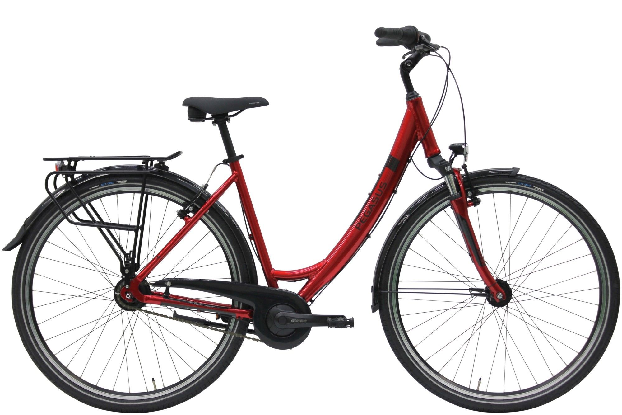 Pegasus Solero SL 7 Damen rot (2021) - Fahrrad Online Shop