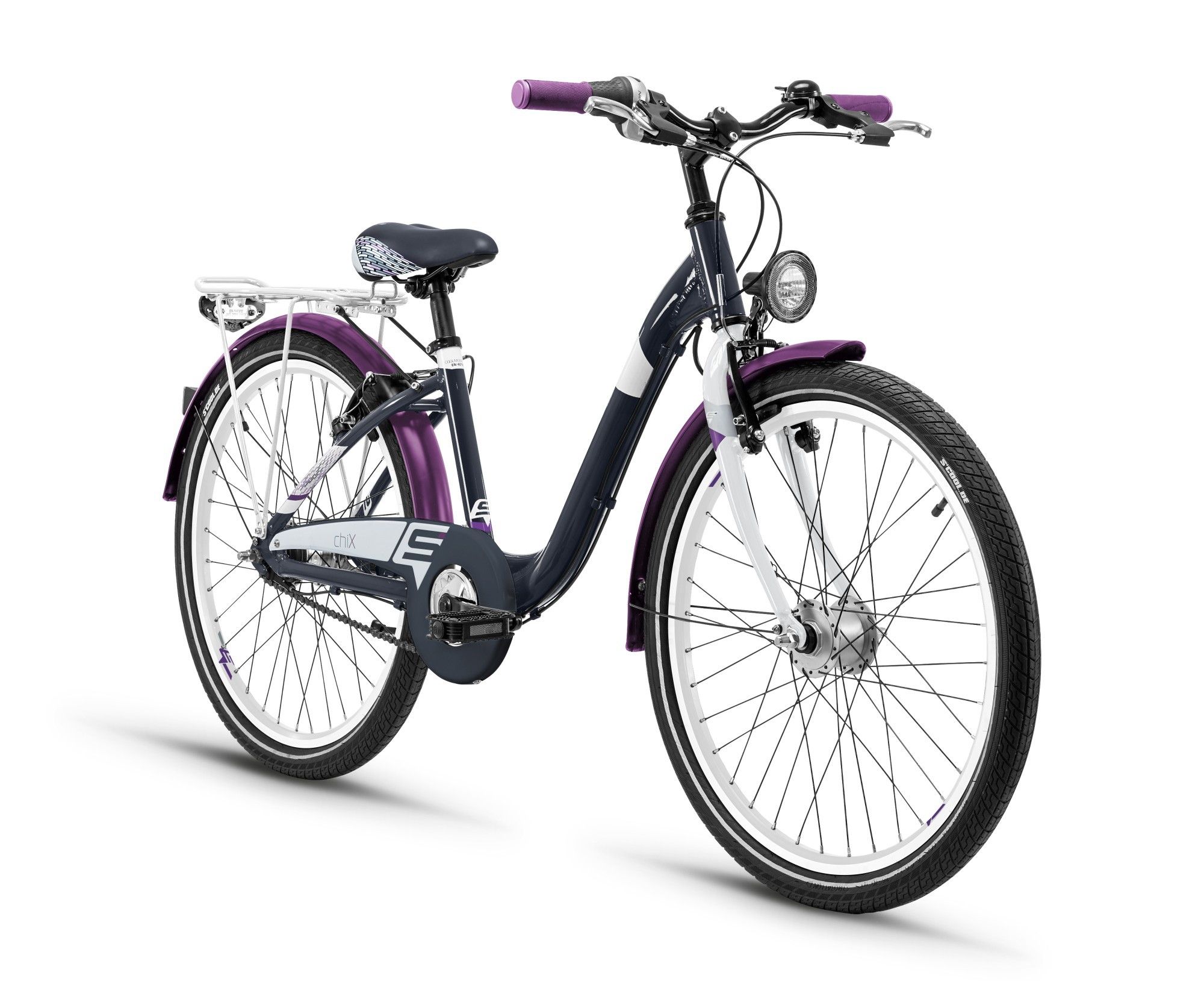 S'cool chiX alloy 24 7-S darkgrey/violett matt (2019) - Fahrrad Online Shop