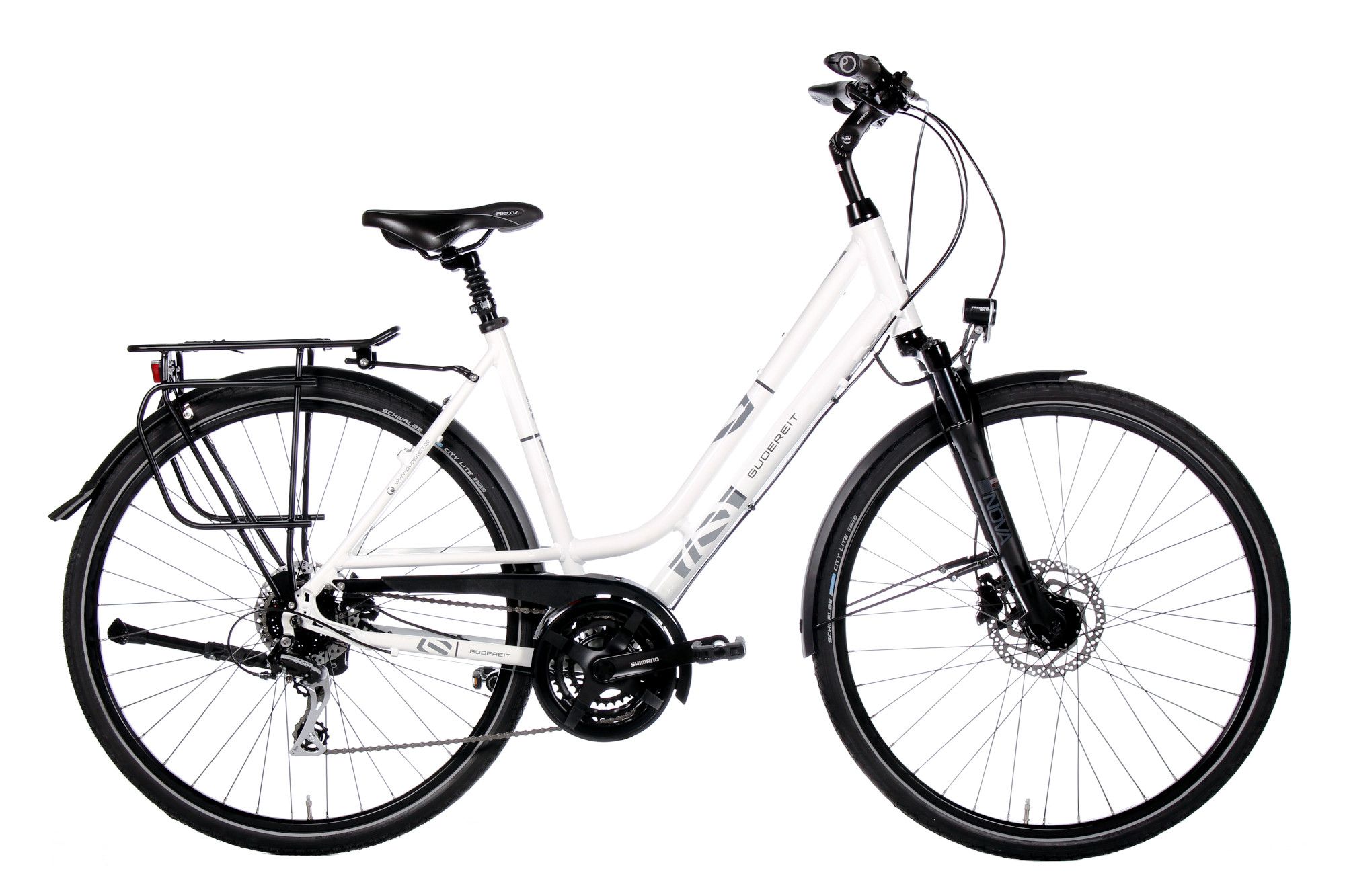 Gudereit LC-30 evo Damen weiß glänzend - Fahrrad Online Shop