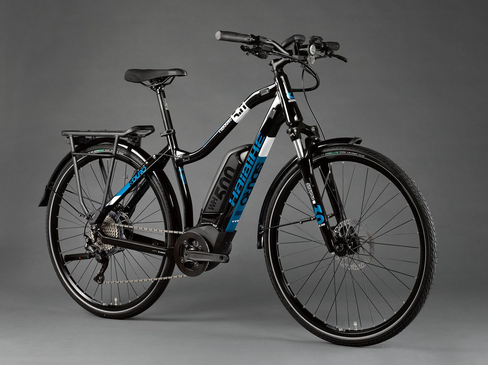 Haibike SDURO Trekking 3.0 500Wh Damen schwarz/weiß/blau (2020) - Fahrrad  Online Shop