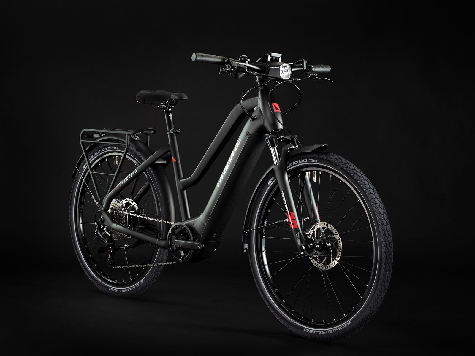 Haibike Trekking 6 Mid 630Wh black/red/silver matt - Fahrrad Online Shop